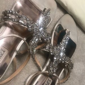 Badgley Mischka wedding sandals